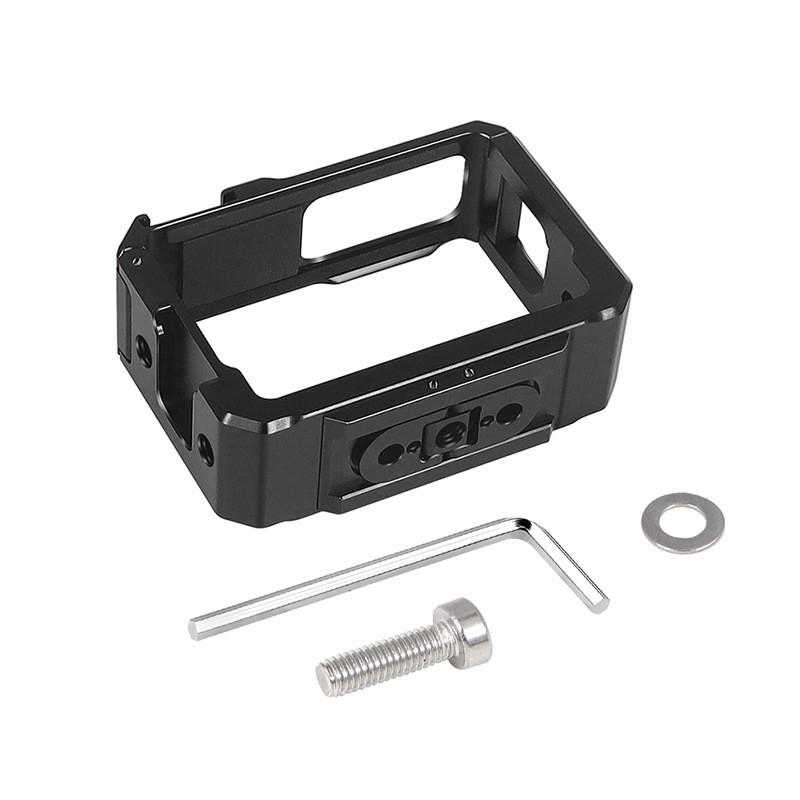 Aluminum Quick-Release Cage Insta360 ONE R With Magnetic Foldable Design Cold Shoe Mount