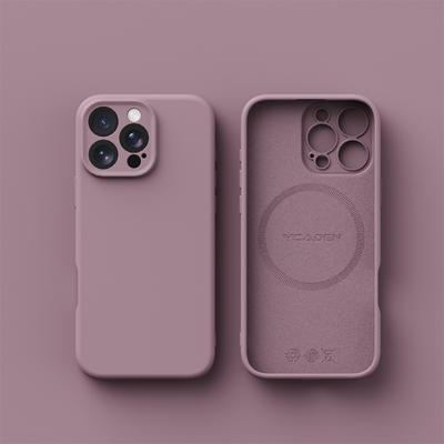 Pro bezdrátové nabíjení Magsafe Měkké tekuté silikonové pouzdro na telefon Pro iPhone 16 Pro Max Plus 16E Magnetický tenký ochranný kryt
