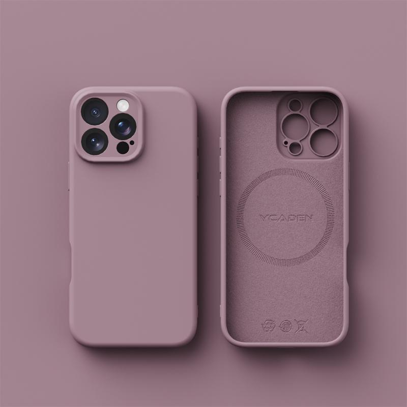 Pro bezdrátové nabíjení Magsafe Měkké tekuté silikonové pouzdro na telefon Pro iPhone 16 Pro Max Plus 16E Magnetický tenký ochranný kryt