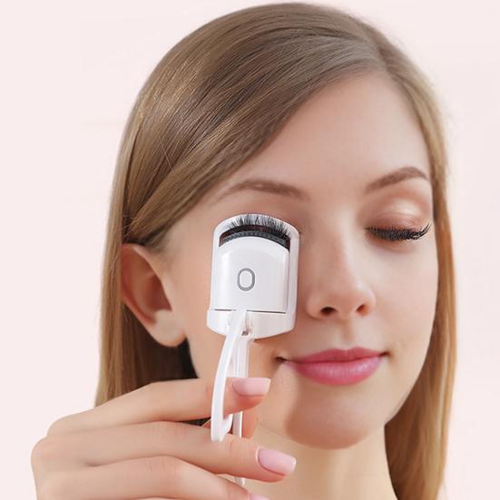 Vyhřívaný natáčka na řasy USB dobíjecí elektrická natáčka na řasy 2 teploty Rychlé nahřívání Přenosný pro ženy Nástroje na natáčení očních řas