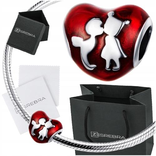 Charms Heart 925 Bead S925 Pendant Couple In Love Love Beads