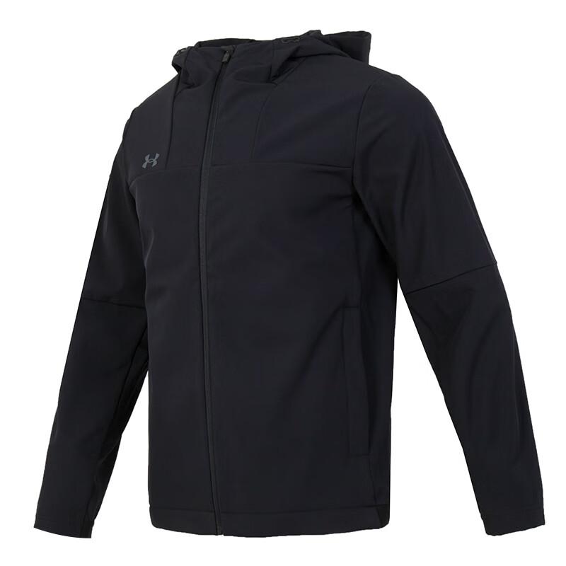 

Under Armour Windproof Hooded Zip Jacket Unisex Black 24600408-001 2XL