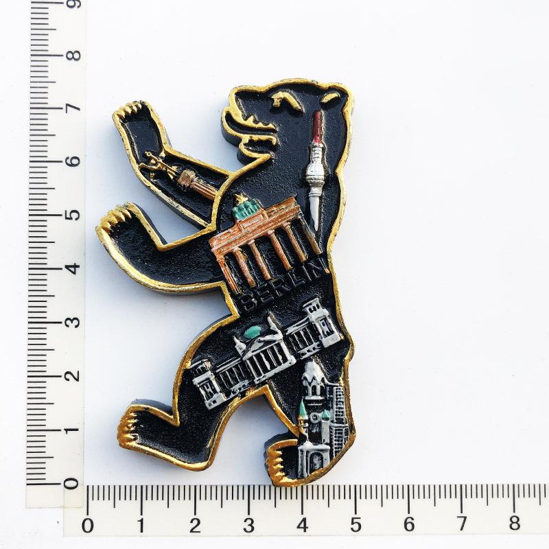 Germany 3D Fridge Magnets Tourism Souvenir Resin Refrigerator Magnets Sticker Collection Handicraft Gift Decoration Articles