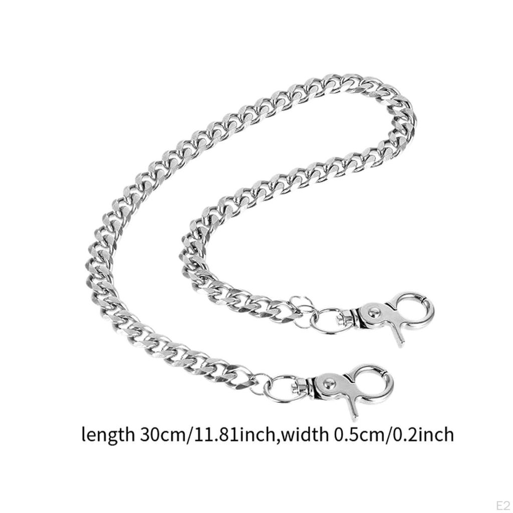 Pants Chain Design 30cm Long Pocket for Travel Bikers Parties Dancers