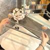 No-Drill Telescopic Suction Cup Towel Rack for Bathroom Storage