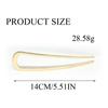 Cross-border Fashion U-shaped Alloy Hairpin for Modern Updos
