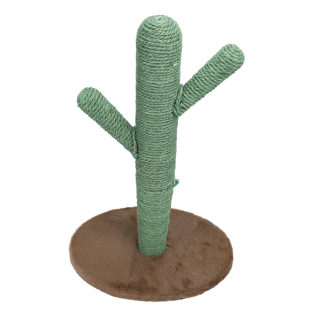 Cat Scratching Post Furniture Protection Stable Base Sisal Pine Wood Cactus Scratcher Tree for