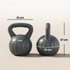 Kettlebell For Strength Training Kettle Bell With Non Slip Handle 10 Kg Grey