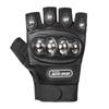 Men's Motorcycle Half-Finger Anti-Fall Gloves - Wear-Resistant Microfiber for Boxing, Fitness, and Off-Road Riding