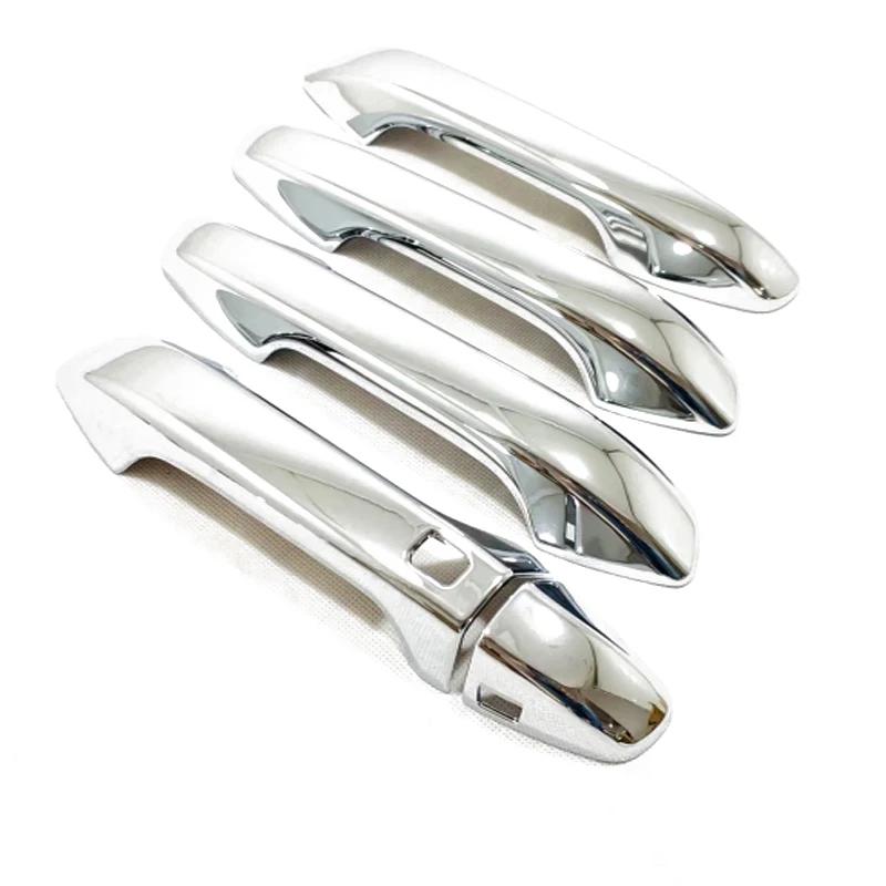 For Kia Seltos     ABS Carbon Chrome Car Side Door Handle Decoration Cover door bowl  Exterior Accessories