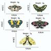 Creative Butterfly Brooch: Cartoon Insect Metal Badge with Oil Drip for Backpack and Clothing