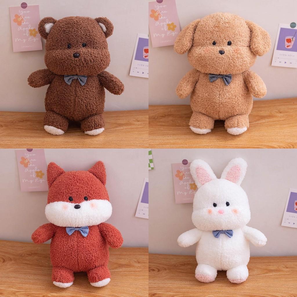 Bear Cute Puppy Rabbit Fox Plush Toy Cartoon Girl Sleep Companion Holiday Gift