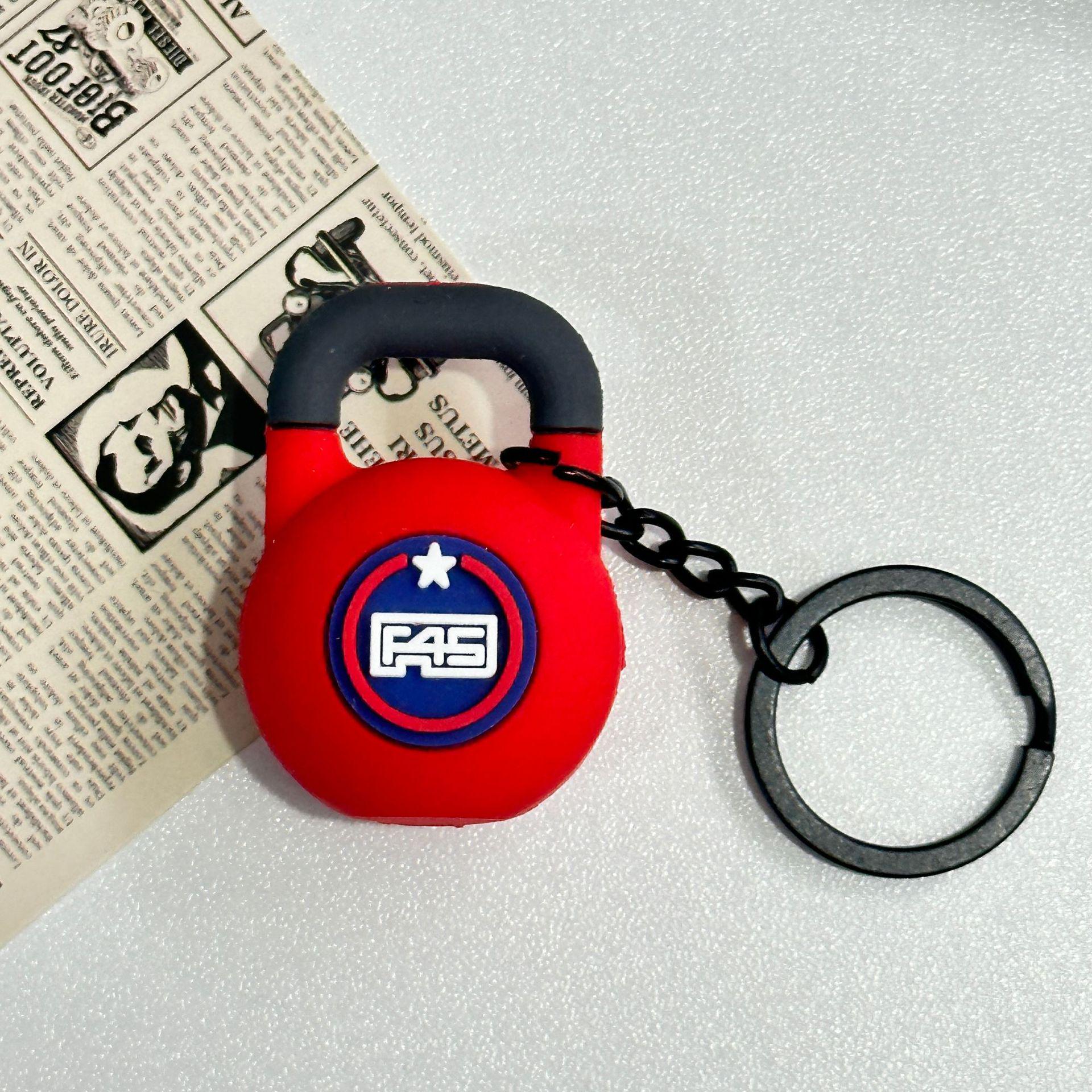 

Miu Style Keychain: Mini Detachable Barbell Fitness Charm Pendant