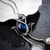Korean Style Rose Personality Creative Flower Luxury Long Pendant Necklace