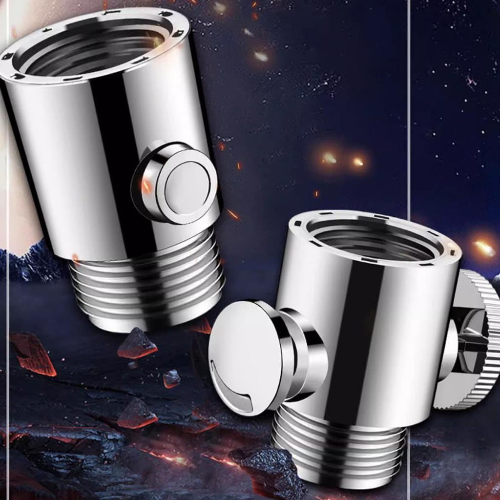 Sturdy Plastic G1/2Inch Shower Shut Valves Button Type for Water Flows Control in Shower Arm and Hose or Bidet Sprayer