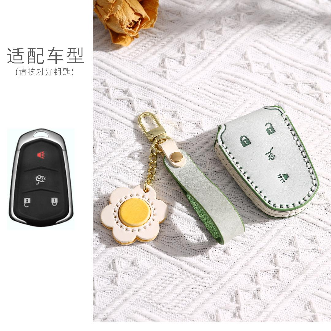 

Special Cadillac Car Key Cover 22 Xt4 New Xt5/Xt6 Leather Ct5 Protective Case Leather Women S Models