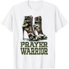 Camo Heels Prayer Warrior Church Service Religious Woman T-Shirt