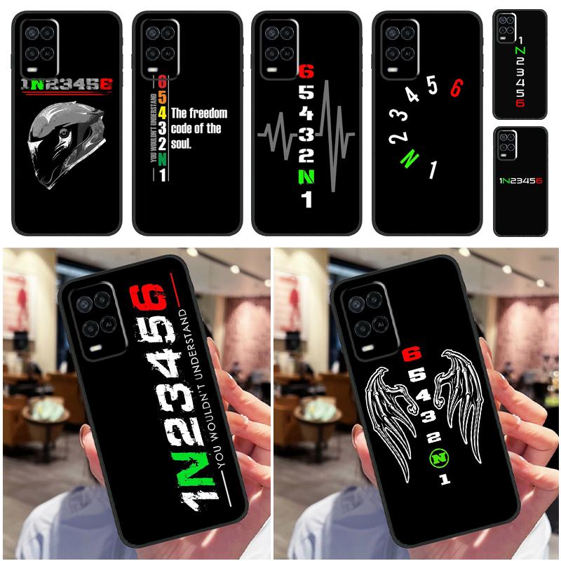 1N23456 Motorcycle For Oppo A74 A94 A54 A18 A38 A58 A78 A98 A40 A60 A80 A16 A76 A96 A15 A57S A17 A77 Phone Case