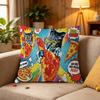 Funny Cat Eating Pizza pillow cover sofa cushion cover home room decoration children gift