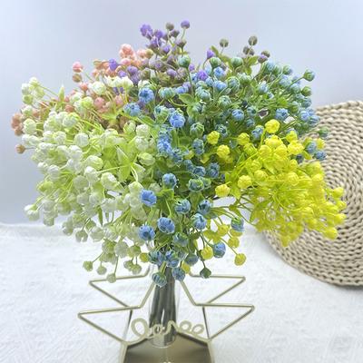 Colorful Bouquet Simulated Plants Artificial Flower Bouquet For Home Decor Indoor Green Plant Home Living Room Decoration