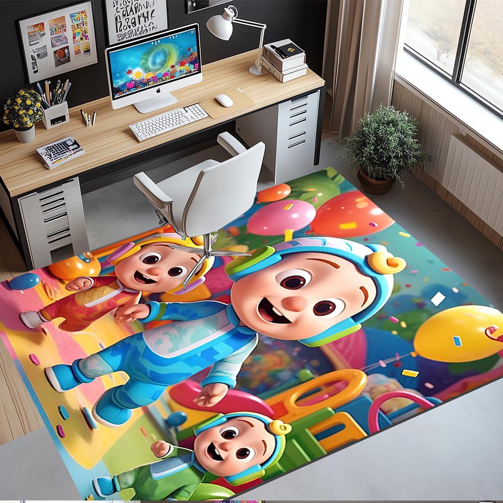 Cocomelon Printed Carpet Rug for Office Chair Living Room Bedroom Kitchen Room Decor Gifts