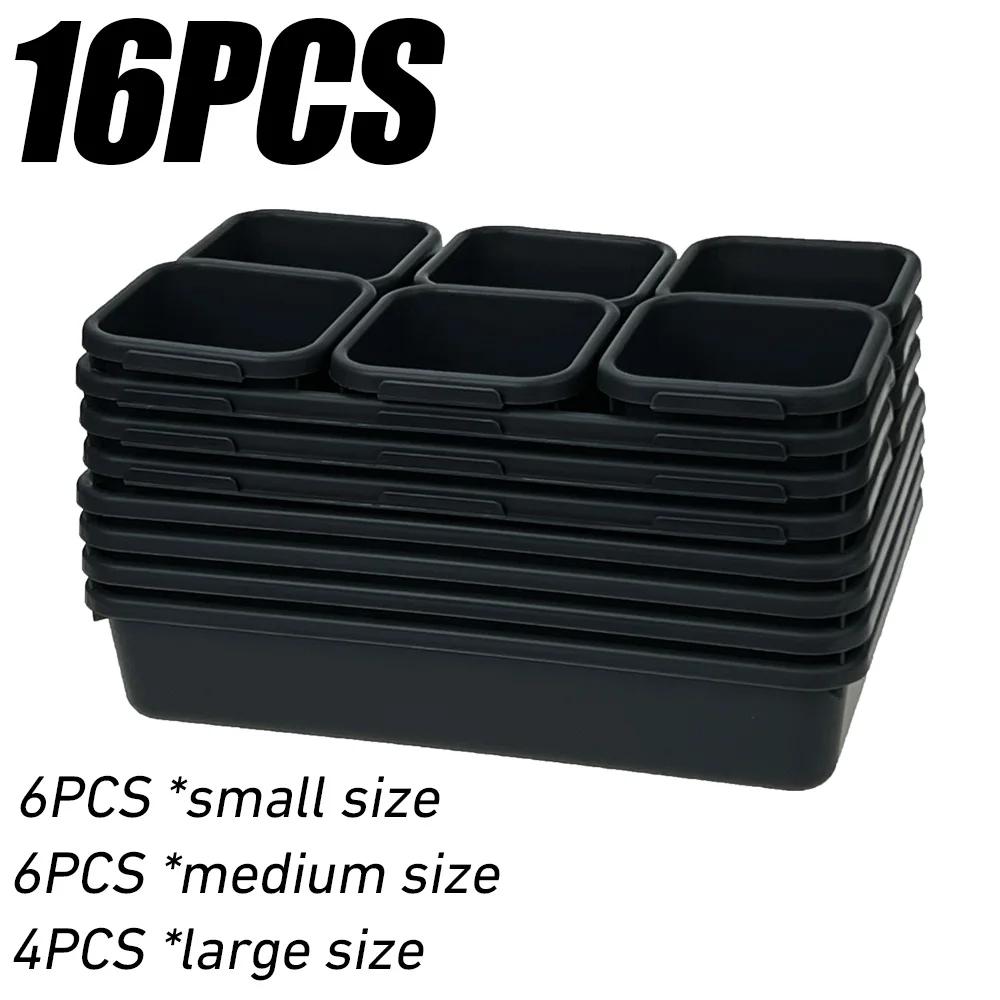 8/22/32pcs Tool Organizer Box Tray Dividers Set Workbench Cabinet Bins Tool Chest Drawer Organization Garage Hardware Tool Tray