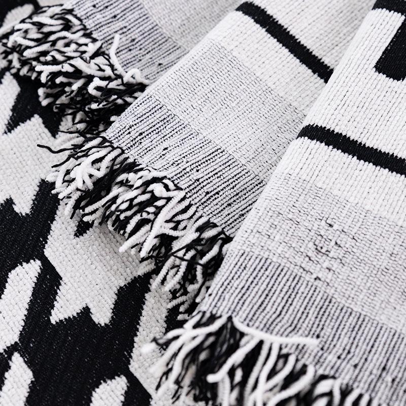 Chenille Plaid Sofa Cover Towel Ins Wind Dustproof Sofa Cover Anti-Scratching Four Seasons Universal All-Inclusive Universal