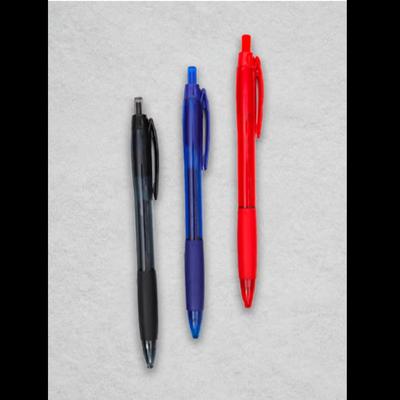 Stylo gel à bouton-poussoir 0,38 mm lot de 3 noir bleu rouge
