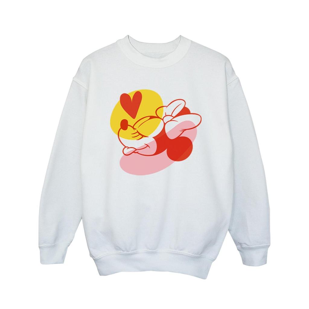 Disney Mädchen Minnie Maus Zungenherz Sweatshirt