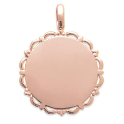 [R4116] - Gold-plated Pendant 'Cléopatra' Rosé - 15 Mm