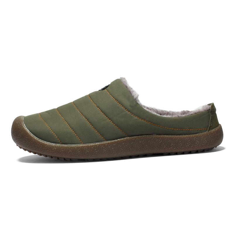 Men's Plush Winter Indoor Slippers - Warm Dual-Use Cotton Shoes for Home