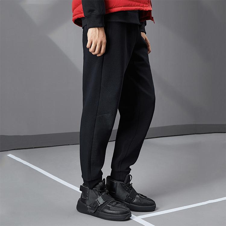 Li Ning Wade Series Casual Sports Knit Pants Men Pants Standard-Black AKLQ709-1