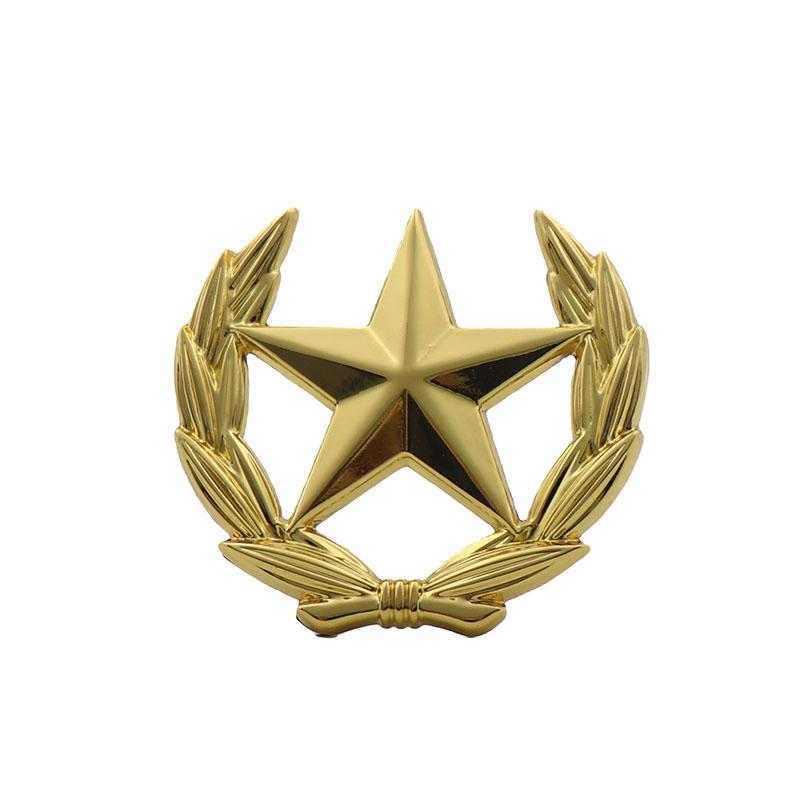 

3D Металлическая Пятиконечная Звезда Пшеничная Вечеринка Стайлинг Автомобиля для Двери Багажника Бокового Окна Крыла Эмблема Автомобиля Автонаклейки Украшение Наклейки Аксессуары gold