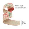 Christmas Ribbon Wired DIY Bow Flower Craft Ribbon for Wreath Floral Bows Crafts Christmas Holiday Celebration Decorations