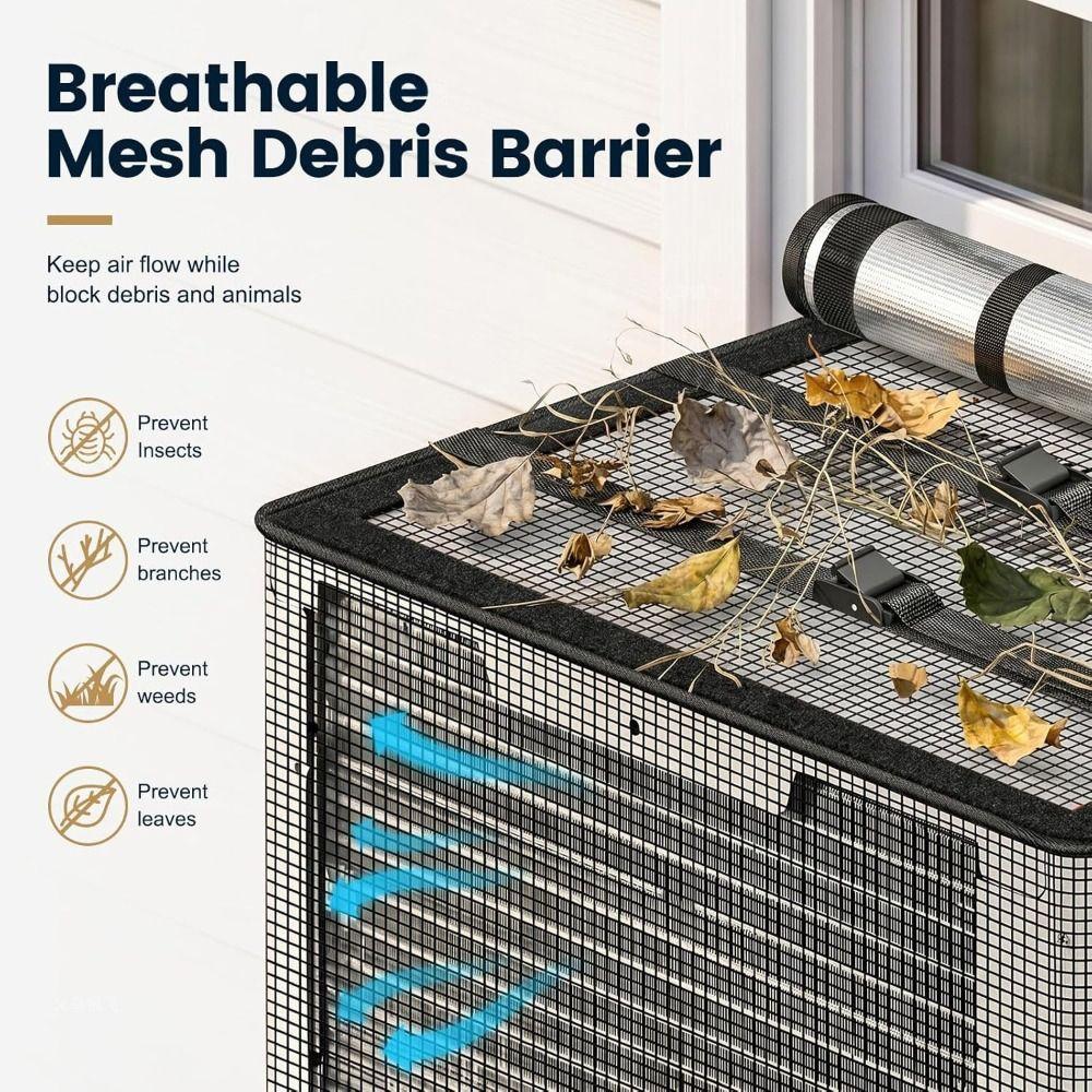 Rainproof Mesh Window AC Cover Mesh Outdoor Cover Outdoor Air Conditioning Cover Block Bugs