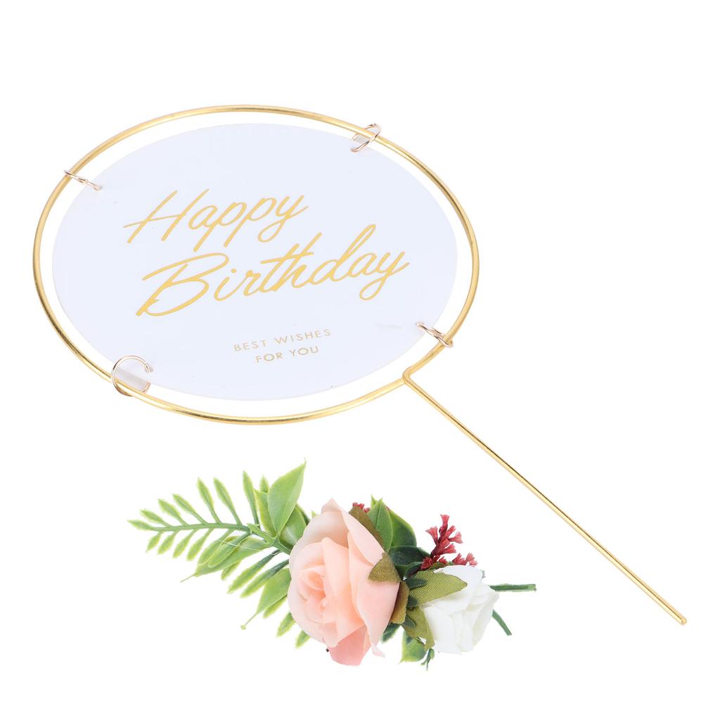 Metall-Kucheneinsätze, runde Kuchendekorationseinsätze, Topper, Geburtstagskuchen, Basteln, Dekoration