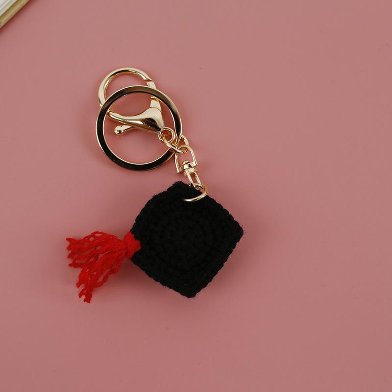 

Вишуканий ручний брелок, пряжа Дівчина-ткаля , в язаний гачком маленький кулон, оригінальна ручна робота, готовий виріб маленький кулон, Різдвяний подарунок