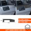 Dashboard Decoration Strip Set Real Carbon Fiber Stickers Trim Cover For BMW E46 1998-2005 Car Interior Styling