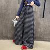 Girls' Plaid Wide-Leg Pants 2025: New Children's Loose Spring & Autumn Casual Straight-Leg Trousers for Big Kids