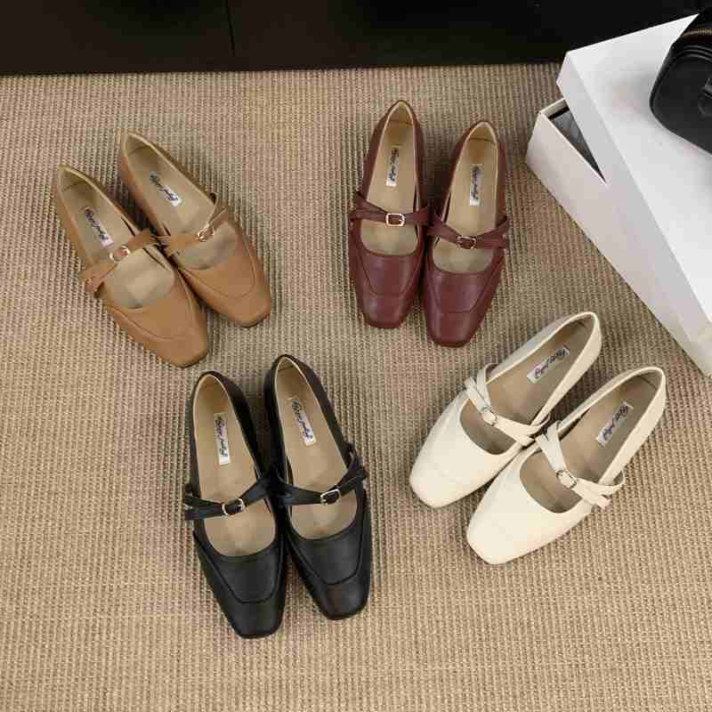 Fashion Bailamos 2025 Women Flats Fashion Round Toe Slip On Ladies Elegant Mary Jane Shoes Soft Flat Heel Outdoor Dress Ballerin Shoes M