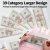 A6 Budget Binders Planner 6 Hole 8 Zipper Envelopes 2 Stickers in One NoteBook Wallet For Save Money Organizer Cash System