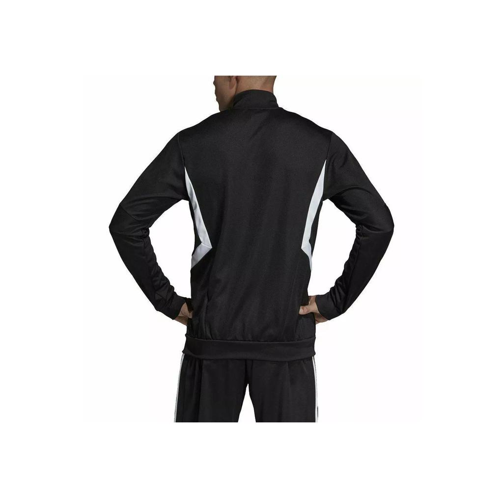 Adidas Vintage Sports Stand Collar Three Stripes Long Sleeve Jacket Men Jacket Black DY0102