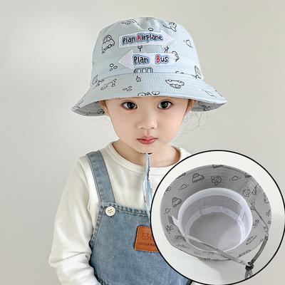 Frühling und Sommer Baby Fischerhut Koreanische Version Mädchen Cartoon Sonnenhut Junge Beckenhut Sonnenschutz Sonnenhut Kinderhut Trend