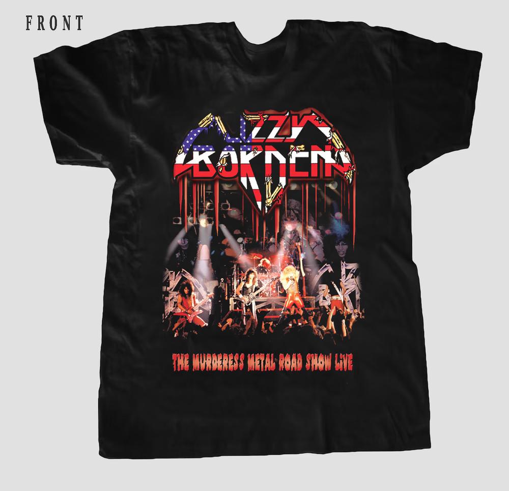 LIZZY BORDEN BAND Подарок для фанатов S–5XL Унисекс футболка MD397 Унисекс футболка XXXXL