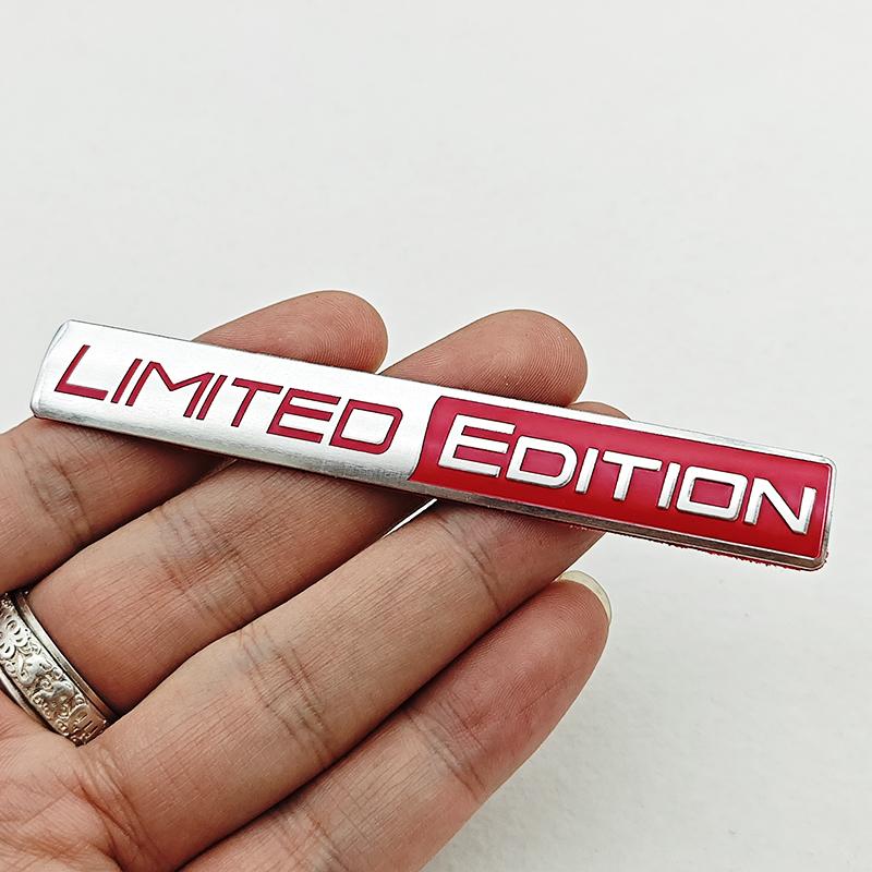 Limited Edition Emblem 3D Aluminum Badges Decal Sticker Auto Racing Sport Emblem For Rear Trunk Side Fender Car Motorcycle