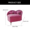 Stylish Plush Jewelry Display Stand Elegant Plush Jewelry Case European Style Mini Chair for Ring Earring Display
