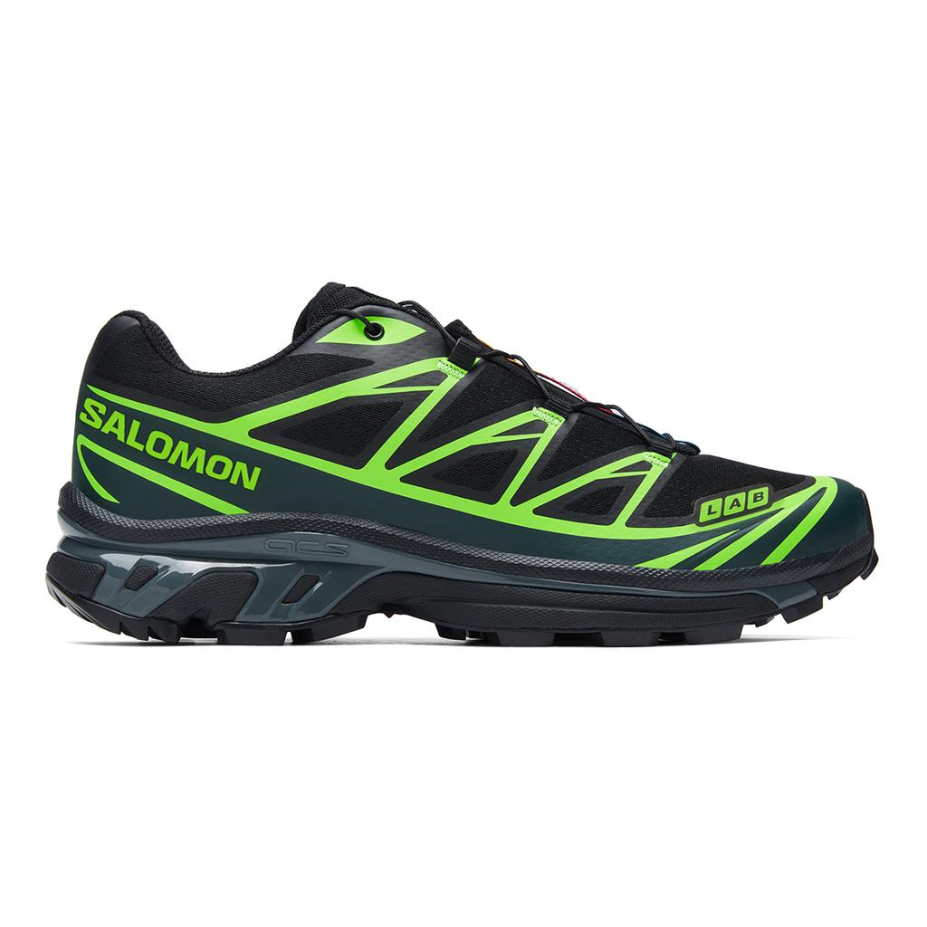 SALOMON XT-6 Comfortabele Veelzijdige Duurzame Lage Hardloopschoenen Unisex Hardloopschoenen Zwart Groen 475830