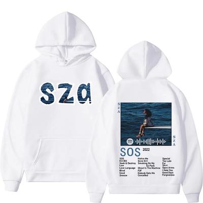 SZA New Music Album SOS Print Hoodies Unisex Women Casual Fashion Sweatshirts Oversized Hoodie Pullovers Tracksuit Unisex Clothing