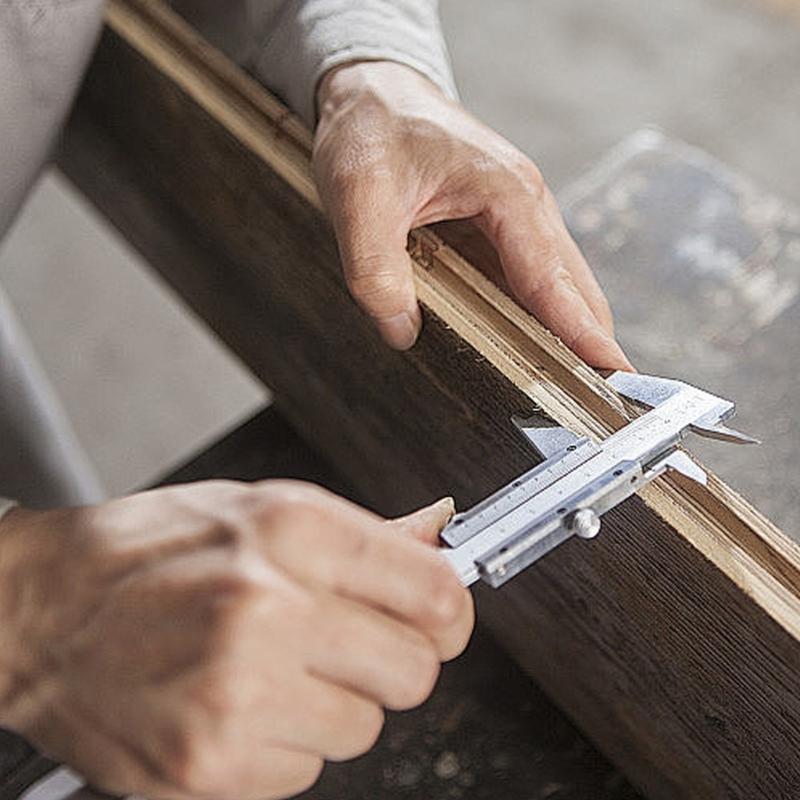 High Accuracy Plastic Measuring Tool Double Scale Marking Easy To Read Not Drop Measuring Calipers for Workshop Use