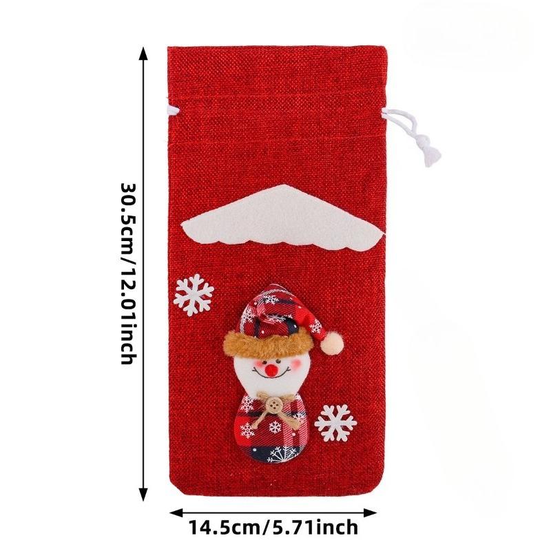 Wine Bottle Cover Santa Claus Christmas Decorations for Home Christmas Ornament Xmas Table Decor Happy New Year Gift